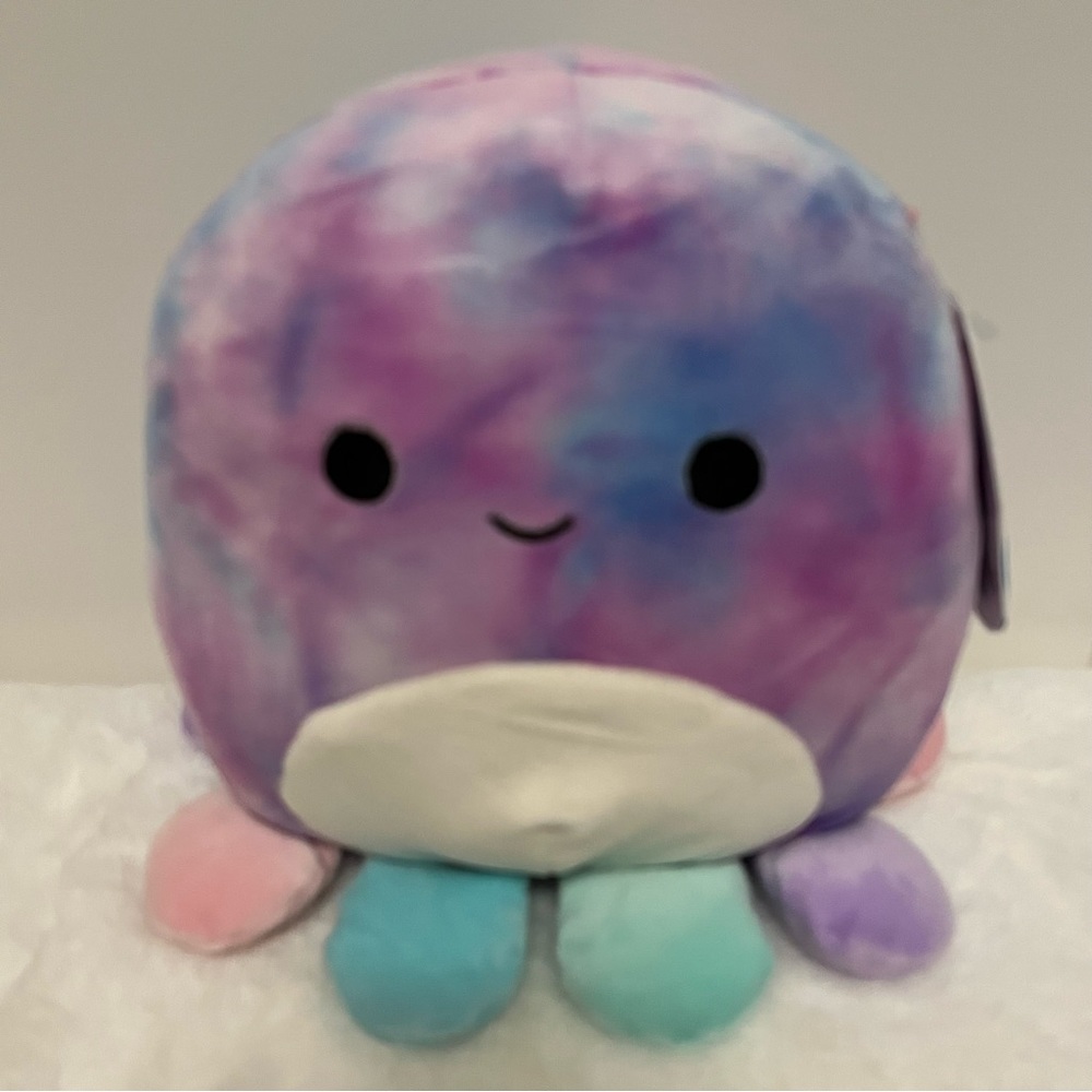 Squishmallow Mary Octopus 🐙, Purple Tie Dye, 8” New